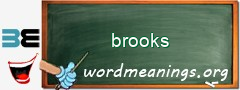 WordMeaning blackboard for brooks